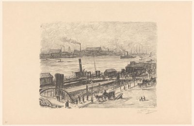 Vista de los terrenos de St. Pauli en Hamburgo de Carel Nicolaas Storm van 