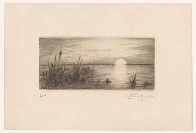 Sol poniente de Carel Nicolaas Storm van 