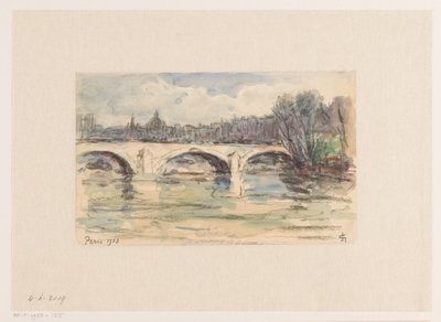 Puente sobre el Sena, París de Carel Nicolaas Storm van 