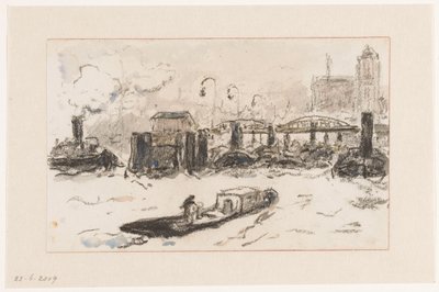 Vista del puerto de Hamburgo de Carel Nicolaas Storm van 