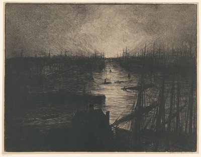 Puerto de Hamburgo de Carel Nicolaas Storm van 