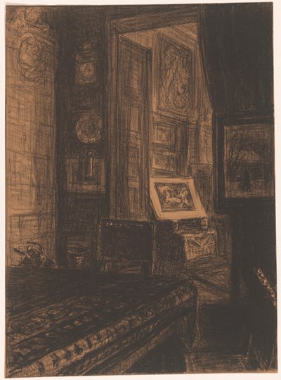 Interior de un salón de Carel Nicolaas Storm van 