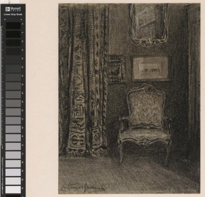 Interior de la habitación en la Rue du Trône 190 en Bruselas de Carel Nicolaas Storm van 