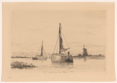Le Vecht près de Weesp (título original del objeto) La Hollande (título original de la serie) de Carel Nicolaas Storm van 