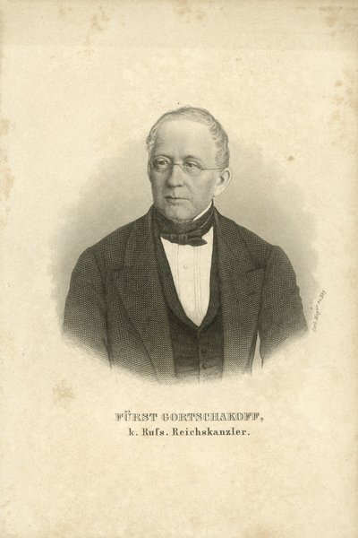 Príncipe Alexander Gorchakov, estadista ruso de Carl (after) Mayer