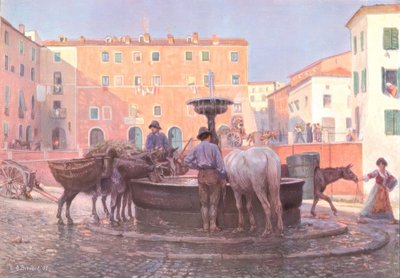 En la fuente de Genzano de Carl Alexander Brendel