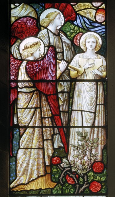 Llantysilio, St Tysilio, Músicos ángeles, 1890 de Carl Almquist