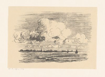 Nubes sobre el agua de Carl August Breitenstein