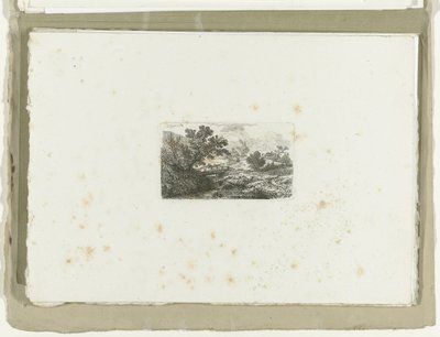 Paisaje con un puente sobre un arroyo
Dieciséis paisajes (título de la serie) de Carl August Lebschee
