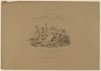 Seis estudios de paisajes de la naturaleza de Carl August Lebschee
