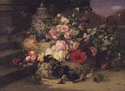 Pintura de frutas y flores de Carl Balsgaard