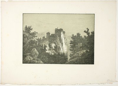 Ruinas de un castillo de Carl Blechen