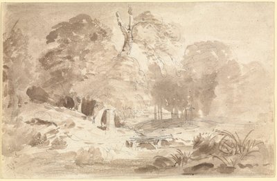 Paisaje rural en la Marca de Brandeburgo de Carl Blechen
