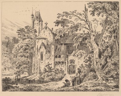 El monasterio en el bosque de Carl Blechen