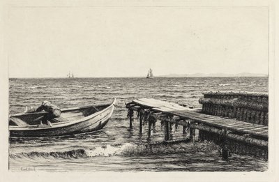 El bote en el muelle de Carl Bloch