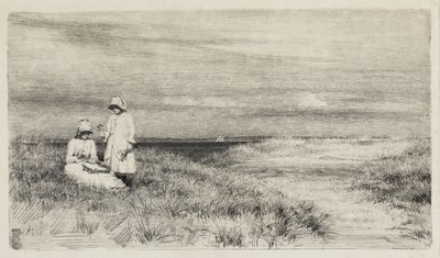 Los niños en la playa de Carl Bloch