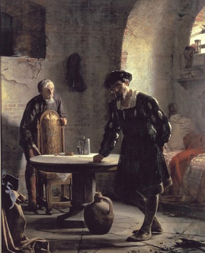 El rey Christian II en prisión de Carl Bloch