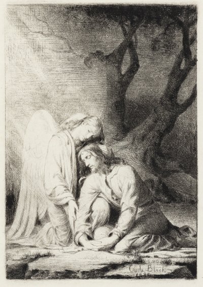 Cristo en Getsemaní de Carl Bloch