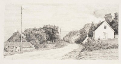 El camino entre las casas de Carl Bloch