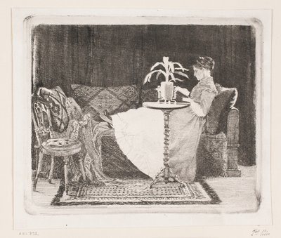 Señora lectora de Carl Bloch
