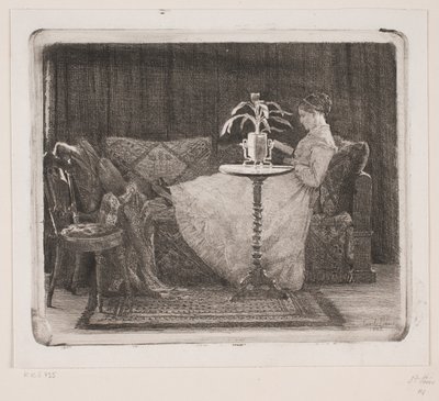 Señora lectora de Carl Bloch