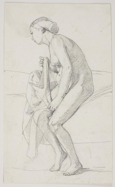 Estudios para la pintura del museo "La hija de Jairo" de Carl Bloch