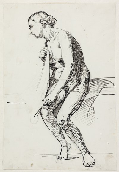 Estudios para la pintura del museo "La hija de Jairo" (kms835) de Carl Bloch