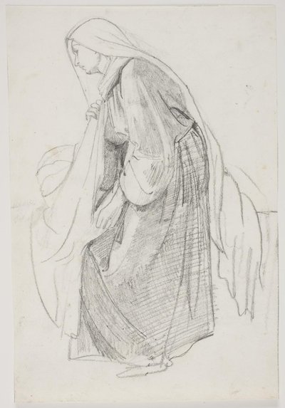 Estudios para la pintura del museo "La hija de Jairo" de Carl Bloch
