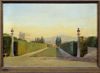 Los jardines de Villa Albani de Carl Christian Constantin Hansen