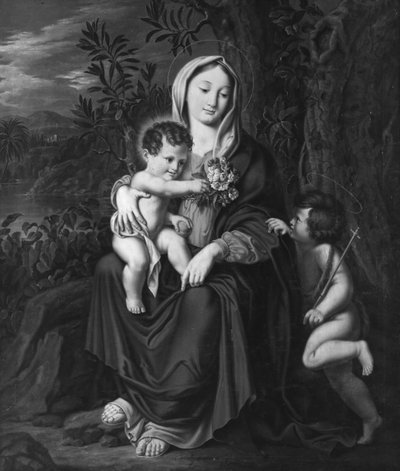 Virgen María con el Niño Jesús y el pequeño Juan de Carl Christian Seydewitz