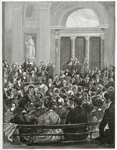 Discurso de recepción de Victor Hugo, siglo XIX de Carl Christian Vogel von Vogelstein