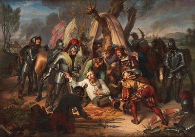 Mauricio, elector de Sajonia en la batalla de Sievershausen, 1553, 1837 de Carl Christian Vogel von Vogelstein