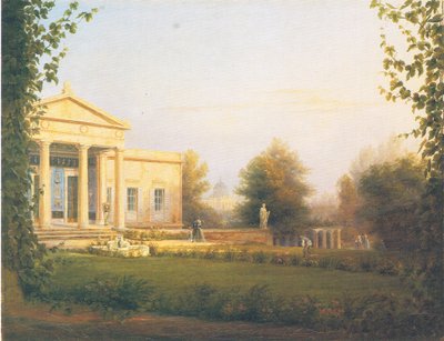 Vista desde la veranda del castillo de Charlottenhof de Carl Daniel Freydanck