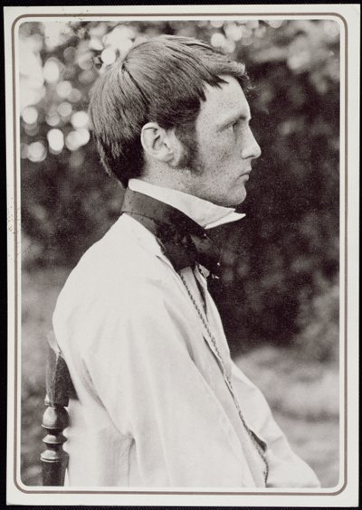 Retrato de Heinrich Vogeler (1872-1942) 1898 (foto en blanco y negro) de Carl Eeg