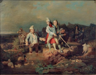 Molineros peleando de Carl Engel von Rabenau