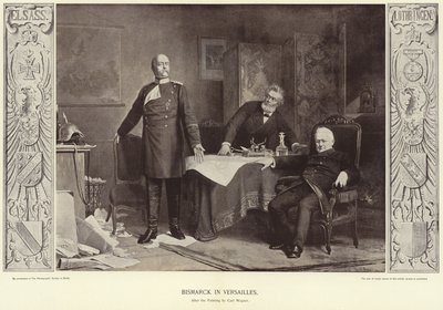 Bismarck en Versalles de Carl Ernst Ludwig Wagner
