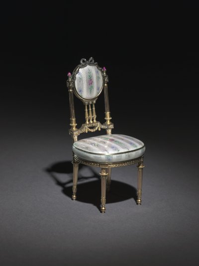 Silla en miniatura, 1896-1906 de Carl Fabergé
