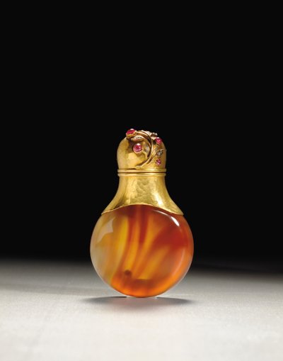 Frasco de perfume, marca del maestro Erik Kollin, San Petersburgo, c.1890 de Carl Fabergé