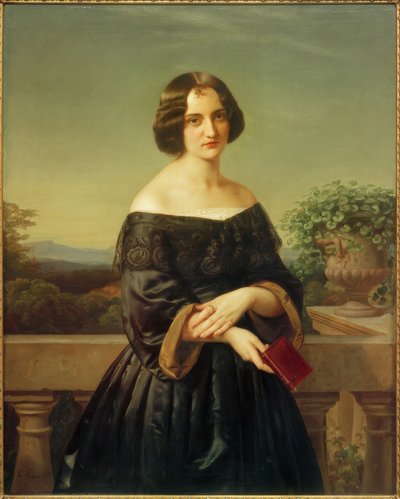 Marie Wiegmann / Pintura de Carl Ferdinand Sohn de Carl Ferdinand Sohn
