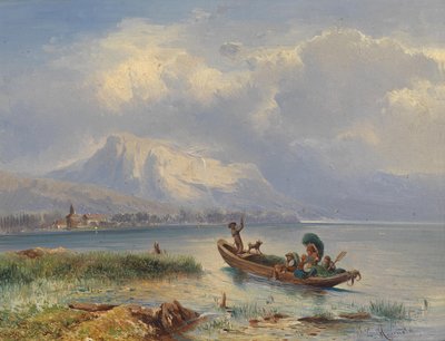 Regreso a casa tras la siega del heno de Carl Franz Emanuel Haunold