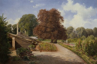 En el jardín (óleo sobre lienzo) de Carl Frederick Aagaard