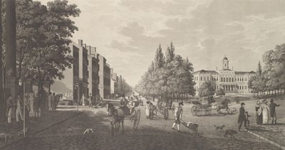 Broadway y el Ayuntamiento en Nueva York de Carl Fredrik Akrell