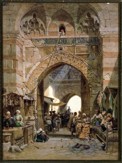 Escena de bazar, 1875 de Carl Friedrich Heinrich Werner