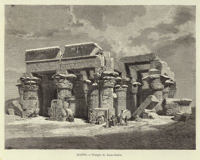 Egipto - Templo de Kom Ombo de Carl Friedrich Heinrich Werner
