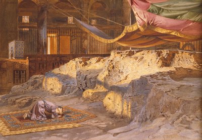 Dentro de la Cúpula de la Roca, 1864 de Carl Friedrich Heinrich Werner