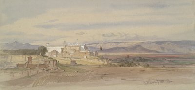Paisaje romano con San Giovanni in Laterano de Carl Friedrich Heinrich Werner