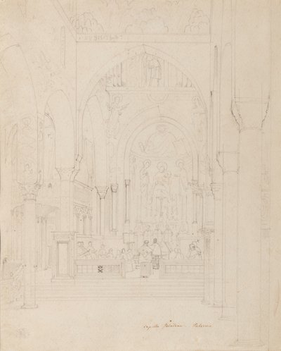 Sicilia: Cappella Palatina, Palermo, c.1850 de Carl Friedrich Heinrich Werner