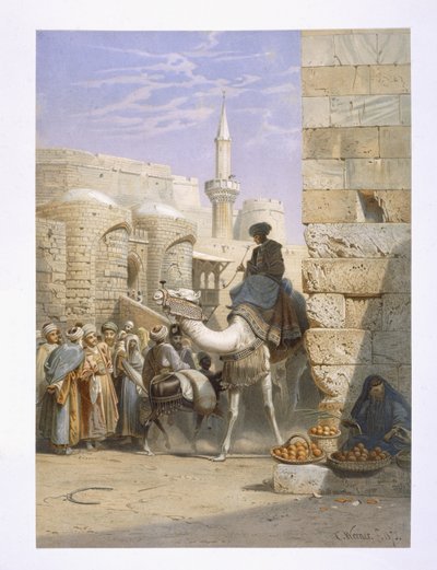 Vida callejera en El Cairo de Carl Friedrich Heinrich Werner