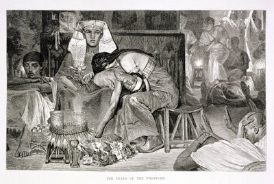 La muerte del primogénito, siglo XIX de Carl Friedrich Heinrich Werner