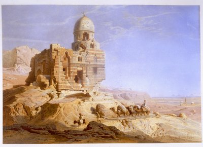 Tumbas de los Califas, El Cairo, 1871 de Carl Friedrich Heinrich Werner